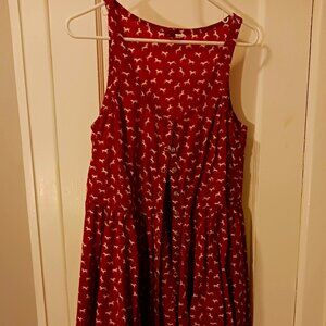 H&M sleeveless cotton horse print dress US size 12